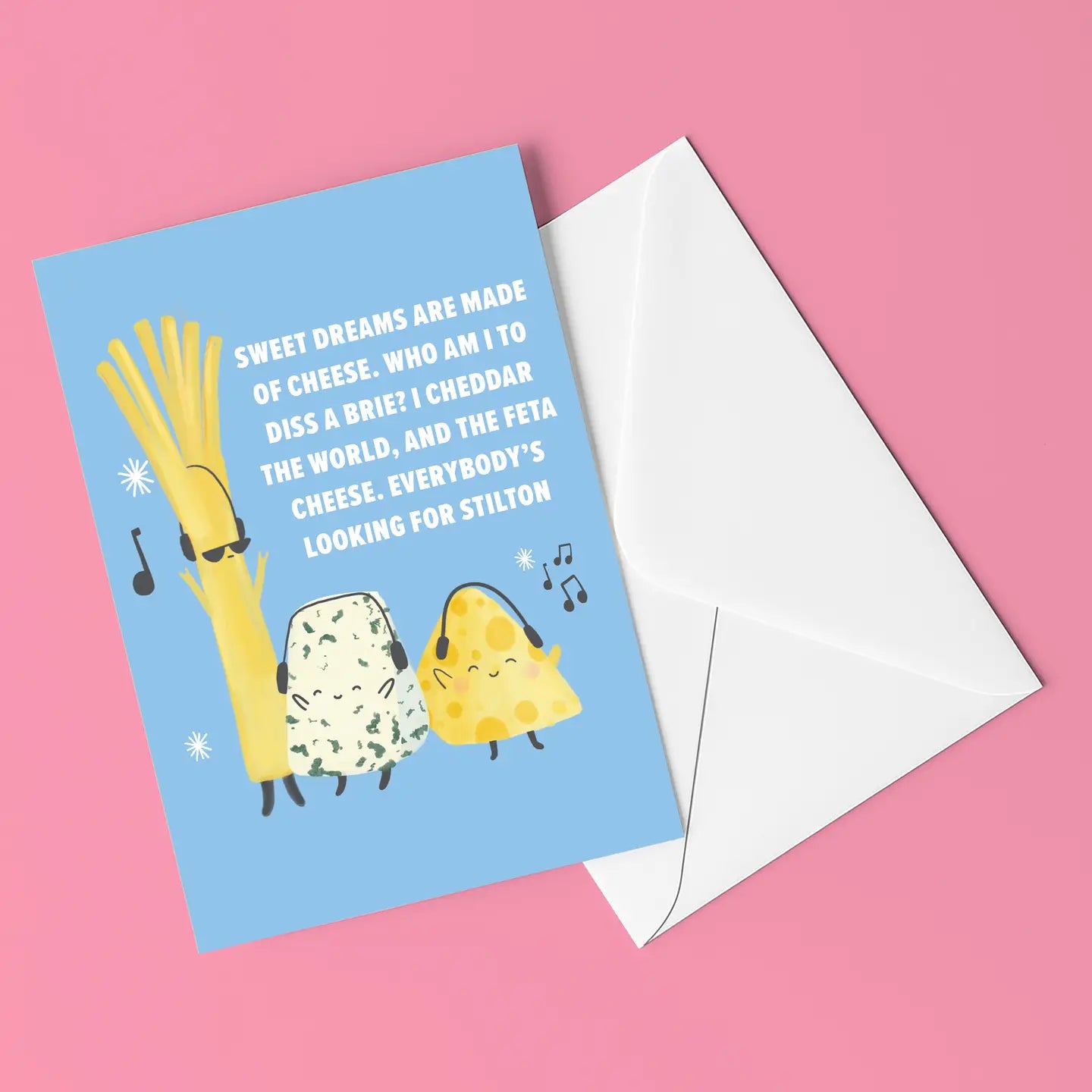 Sweet Cheesy Dreams Full Funny Birthday Card