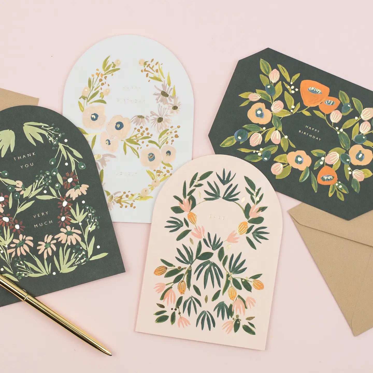 Happy Birthday Floral Greeting Card