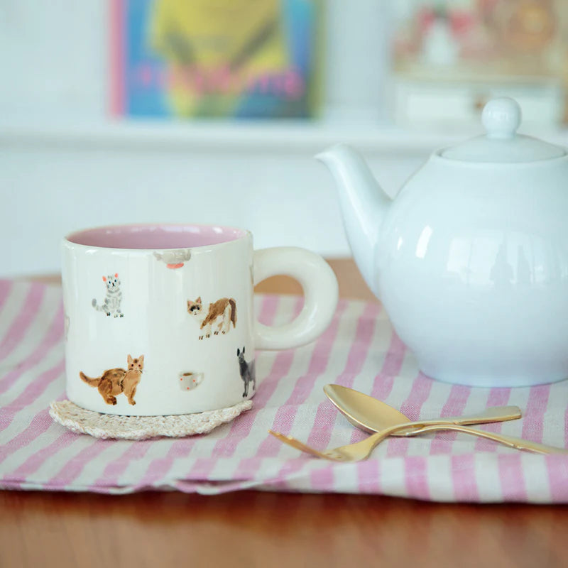 Bisque Dessin Mug - Cat