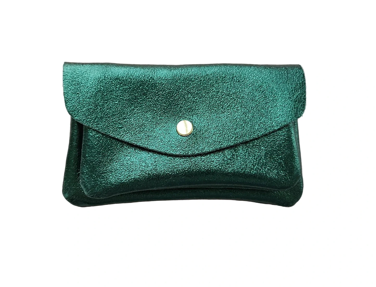 Kangaroo Double Pocket Leather Wallet Emerald