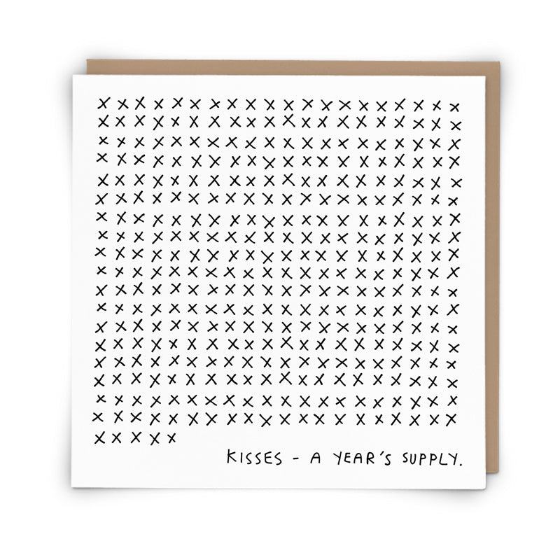 Kisses - Greeting Card