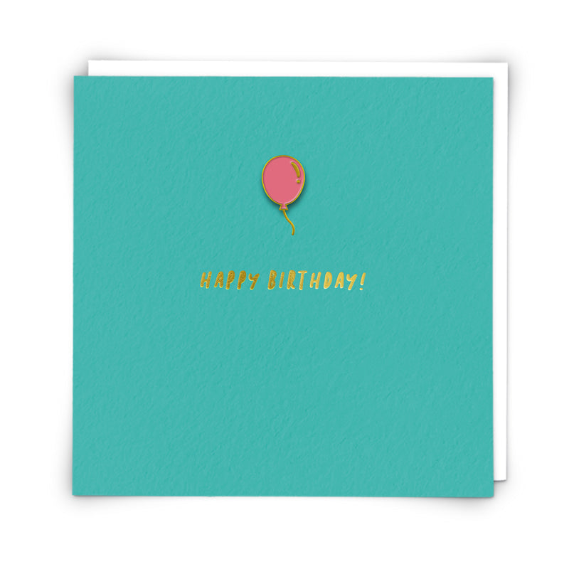 Balloon Enamel Pin Greeting Card