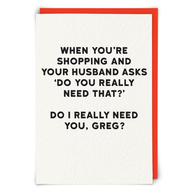 Shopping Greeting Card