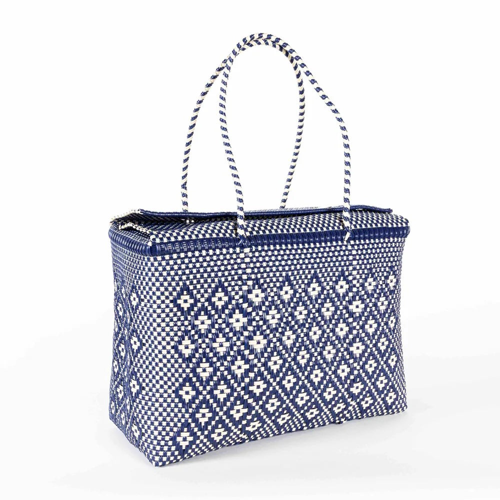 BAHIA - PALOMA Blue Large Carryall Basket