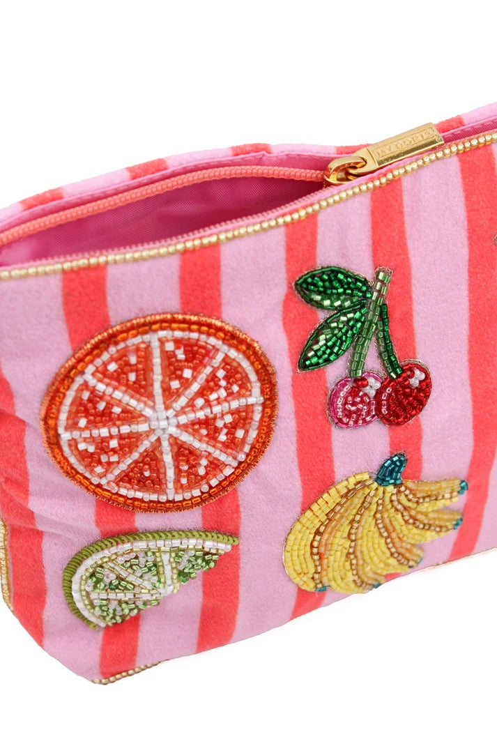 Fruity Summer Beaded Pouch