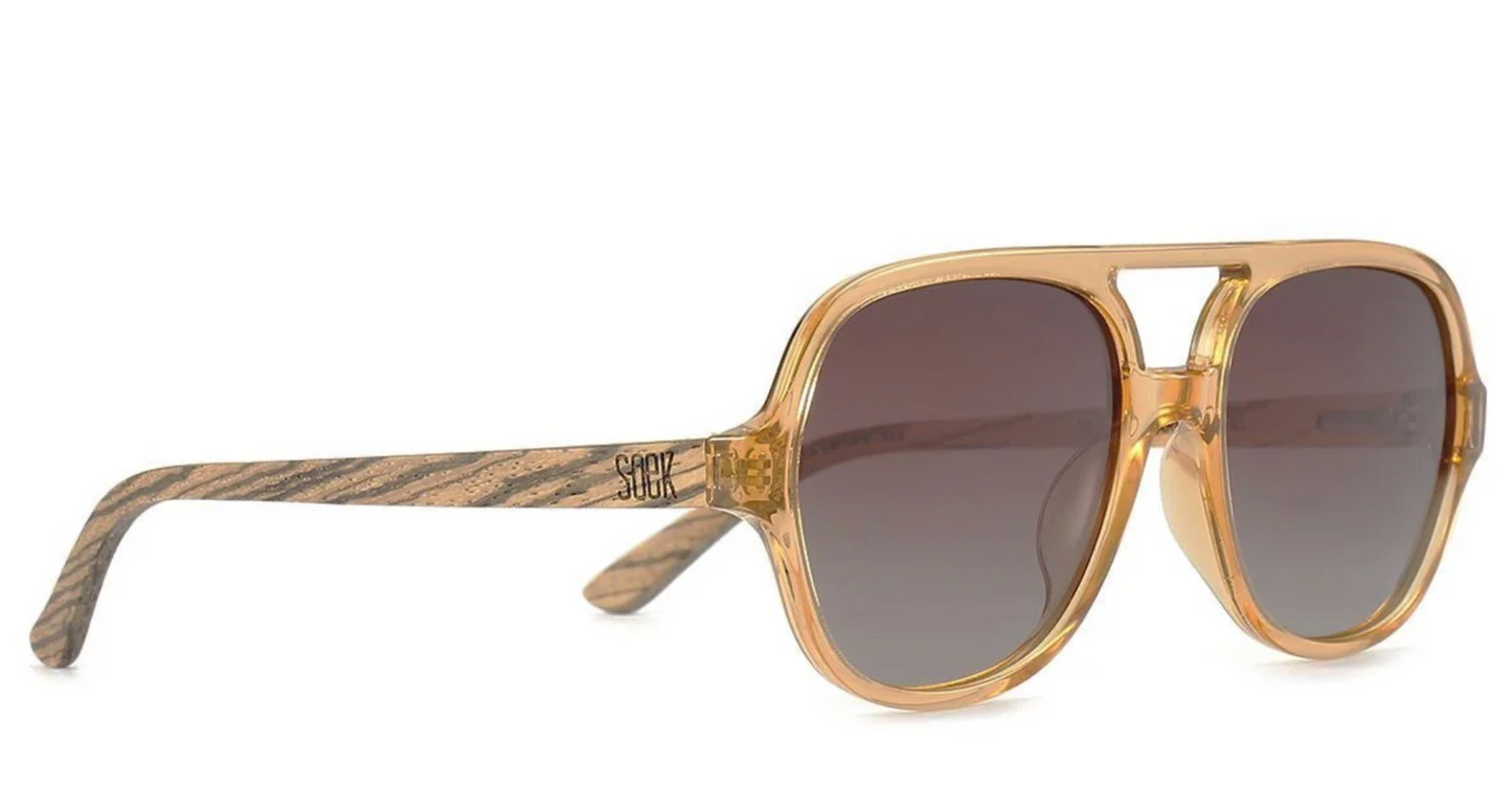 Billy Clear Brown Sunglasses