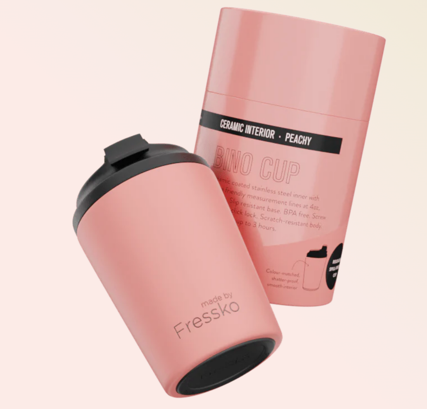 Ceramic Bino 8oz Peachy