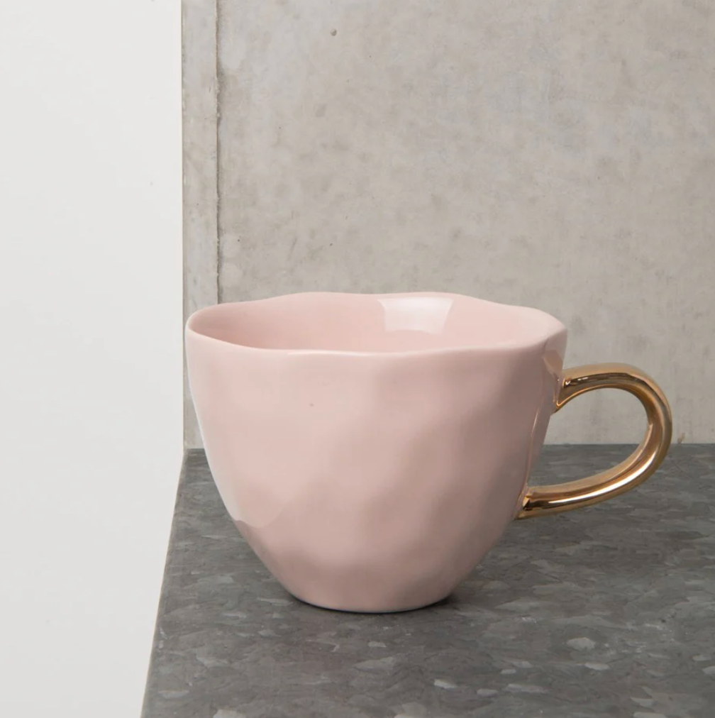 Good Morning Tea Cup Old Pink