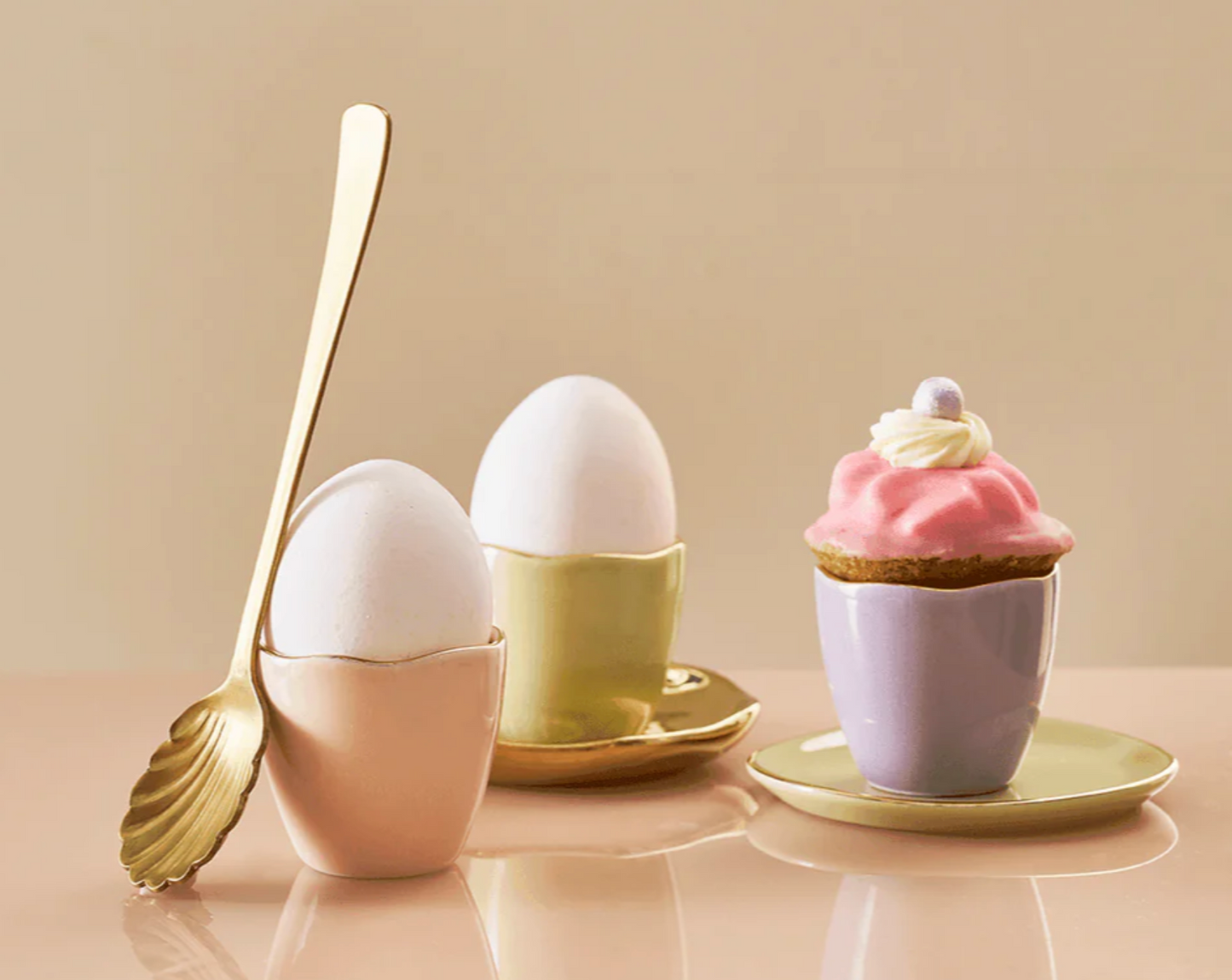 Good Morning Egg Cup Old Pink