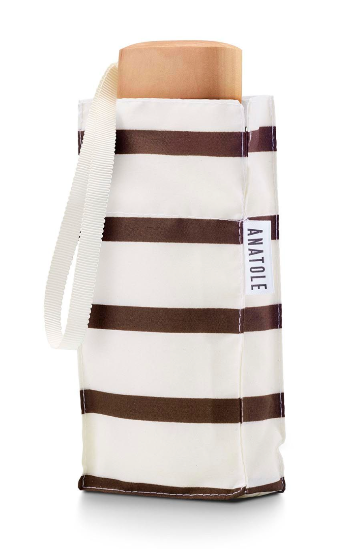 Micro Umbrella Caramel Stripes Lazara
