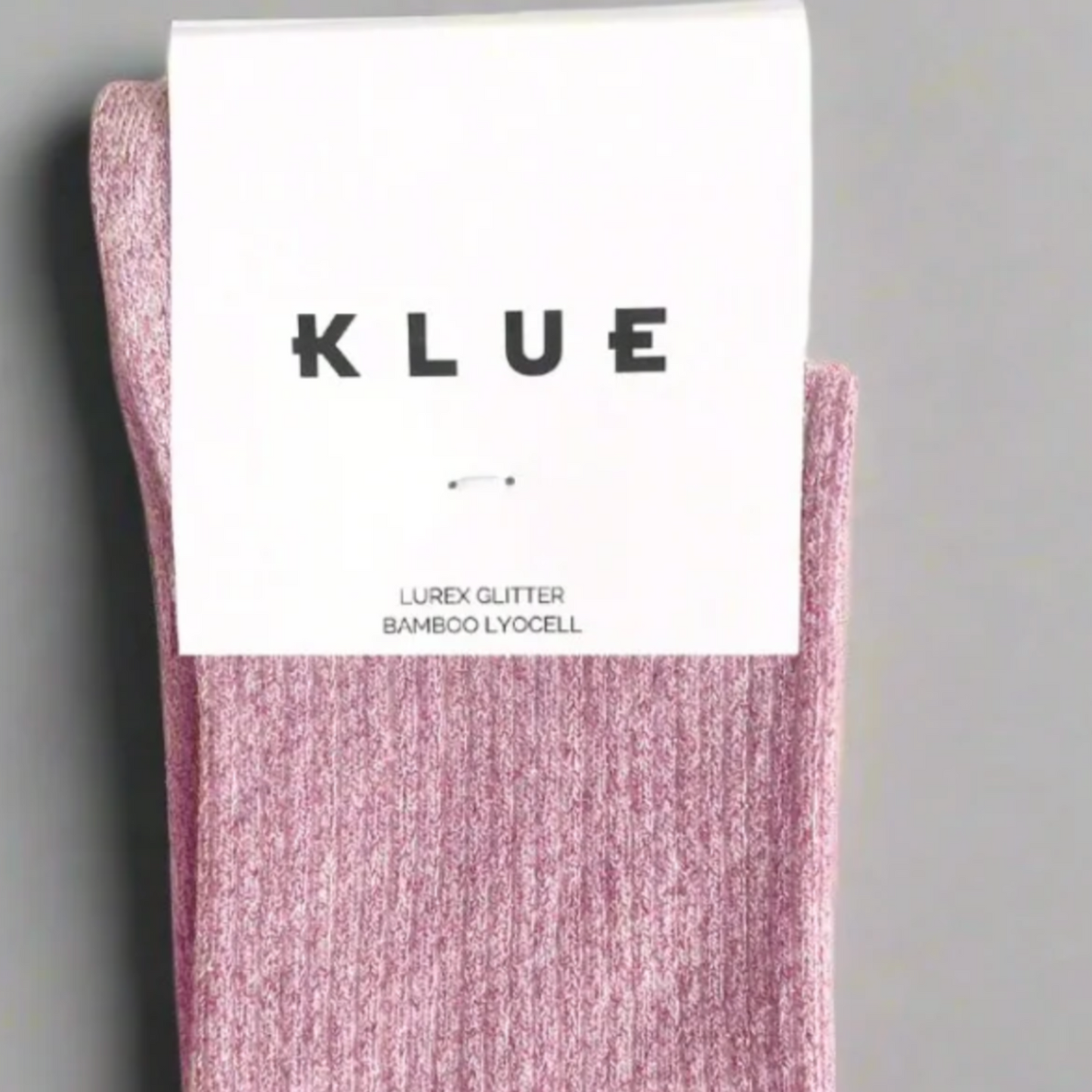 Glitter Lurex Socks Pink