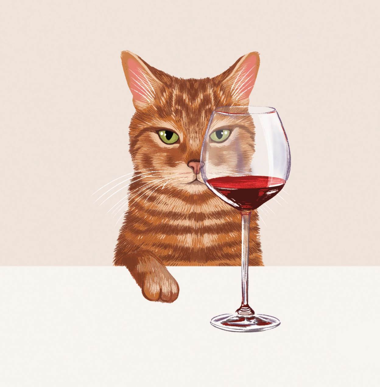 Ginger Cat & Red Wine - Alissa Levy