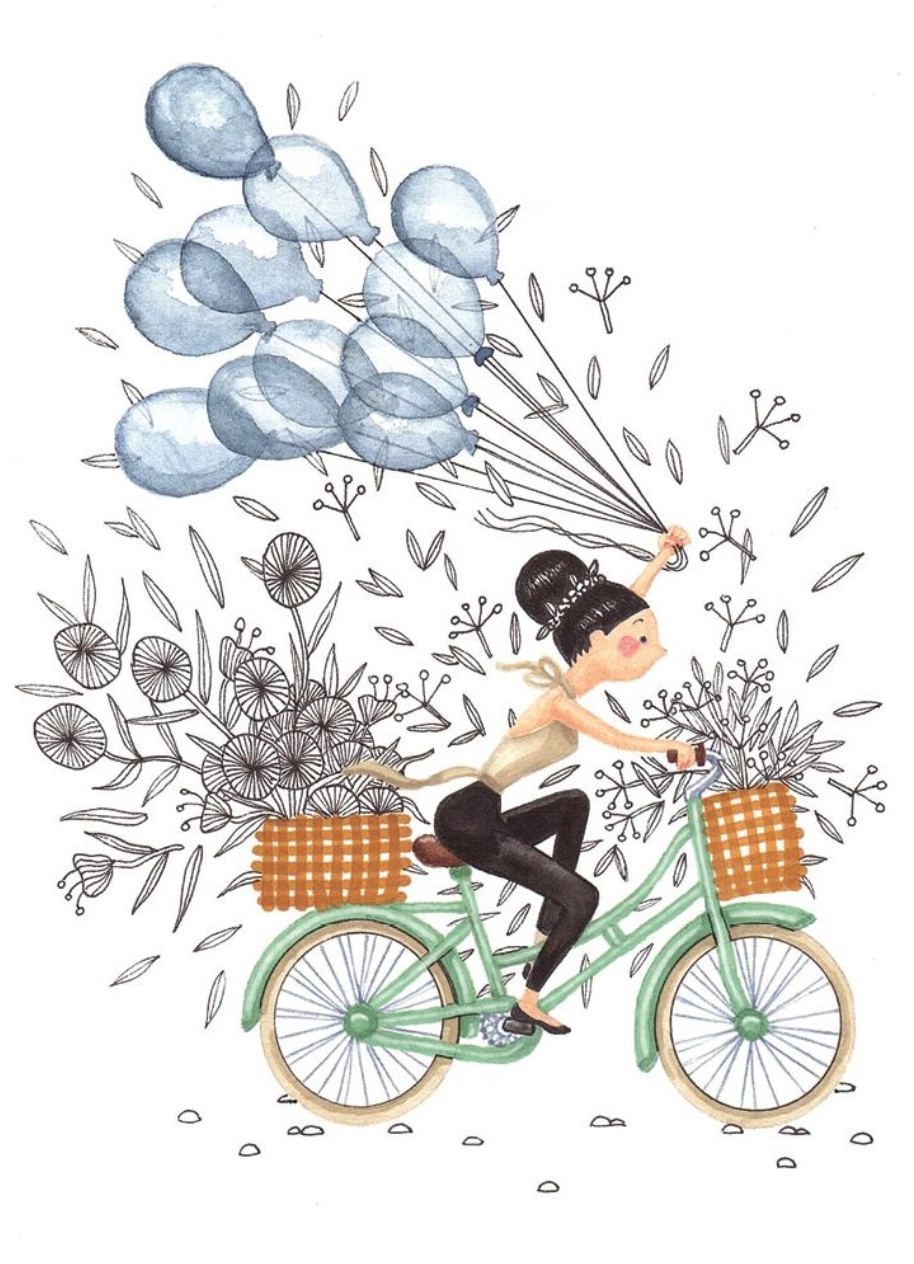 Bicycle and Balloons - Tania McCartney