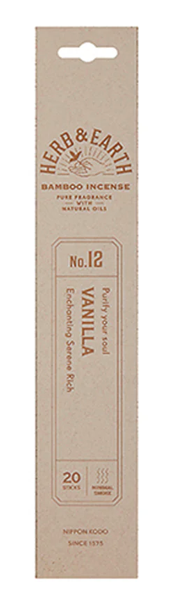 Nippon Kodo Herb & Earth Incense - Vanilla No.12