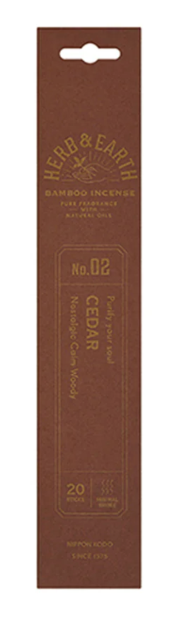Nippon Kodo Herb & Earth Incense - Cedar No.02