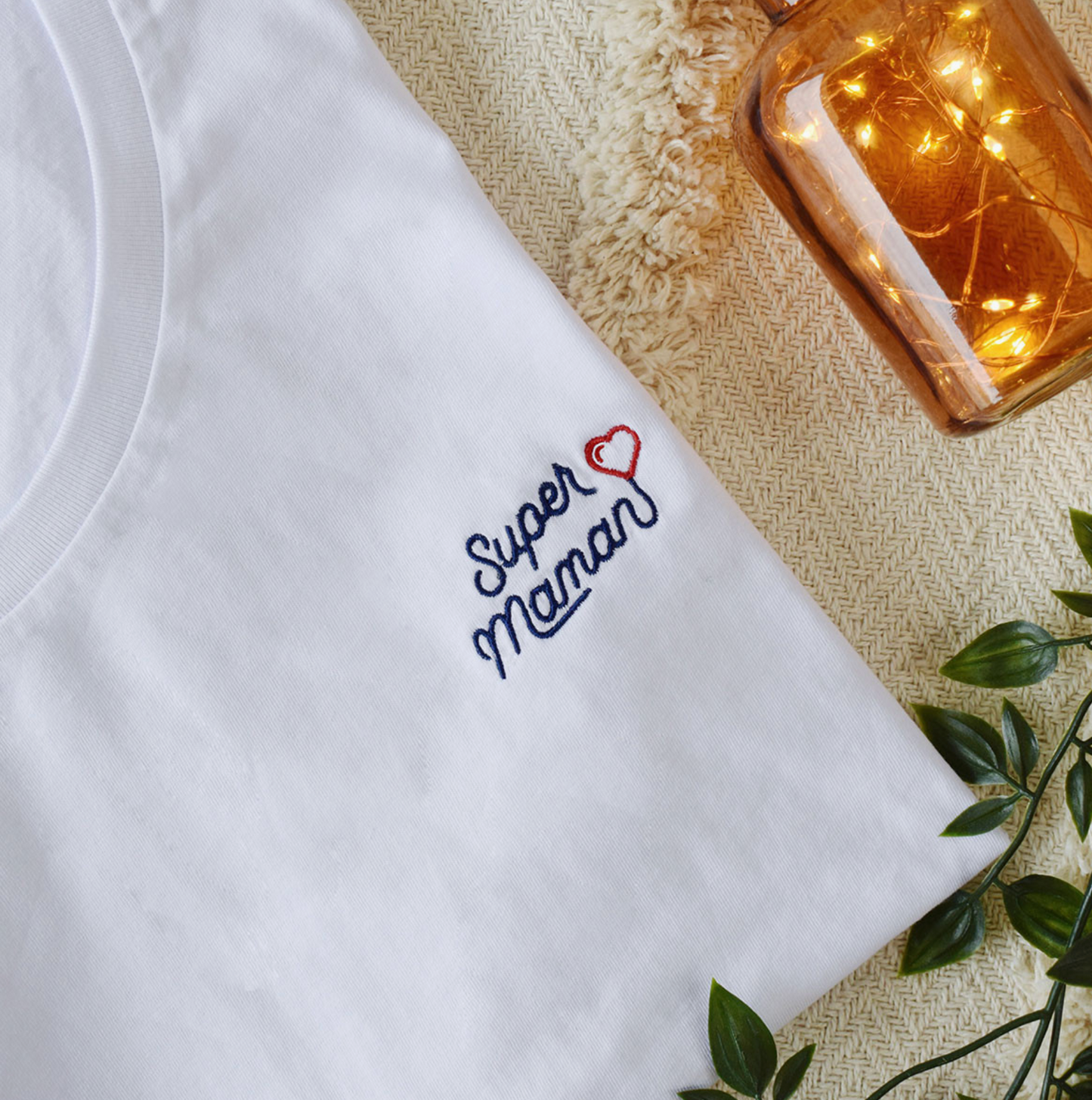 Women's Embroidered T-Shirt - Super Maman