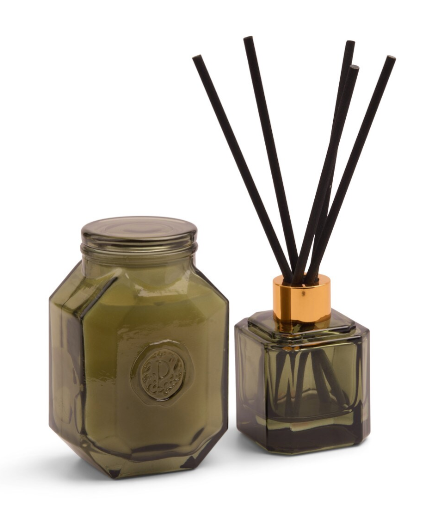 Botanica Green Glass Diffusser - Wild Neroli
