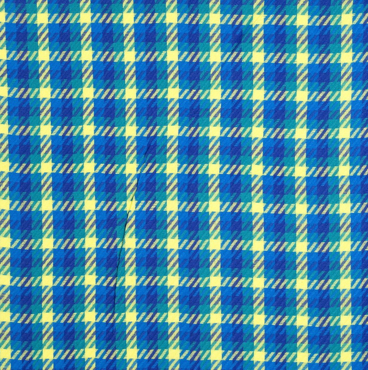 Blue & Yellow Gingham Scarf