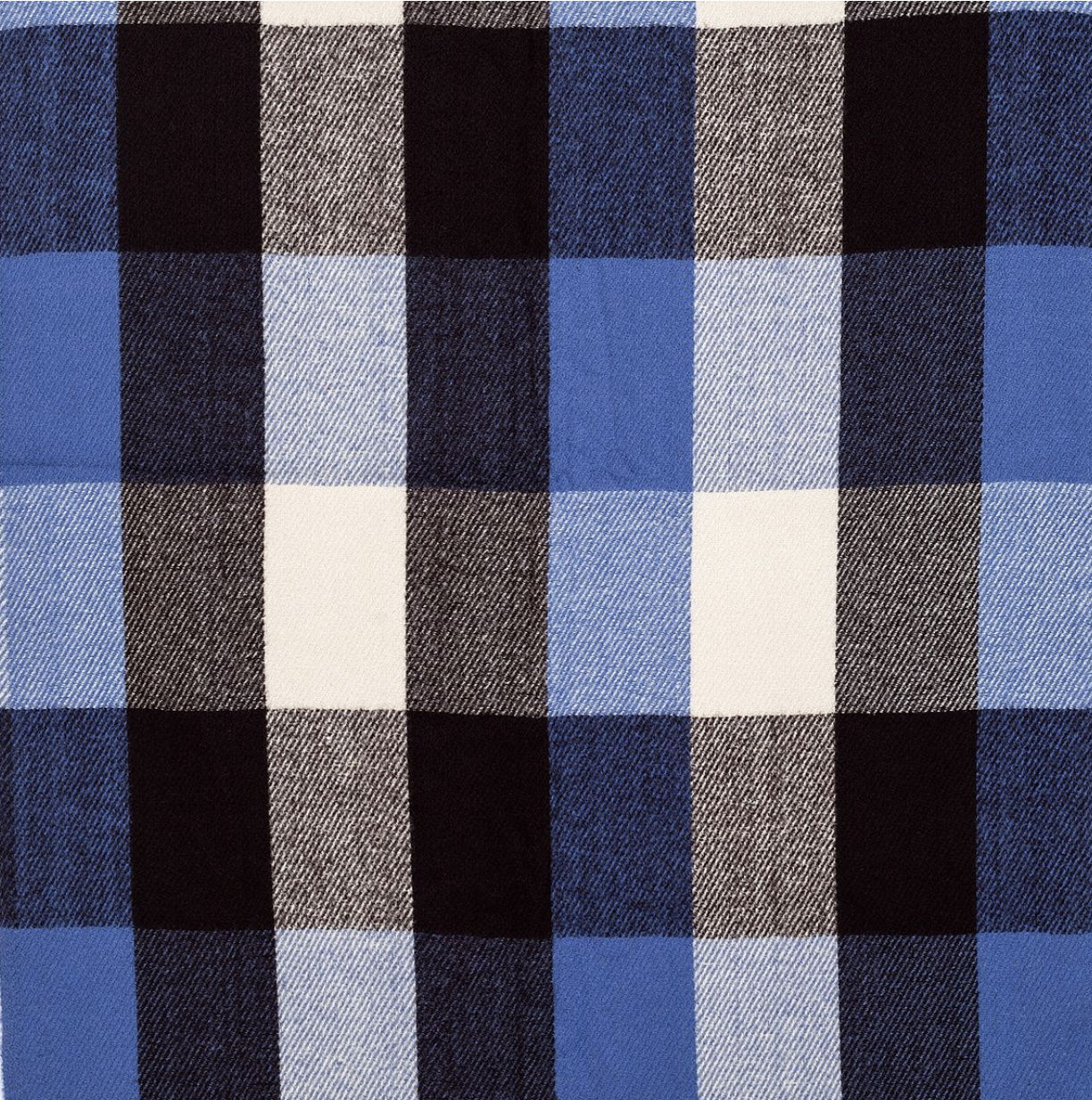 Giant Gingham Blue Scarf