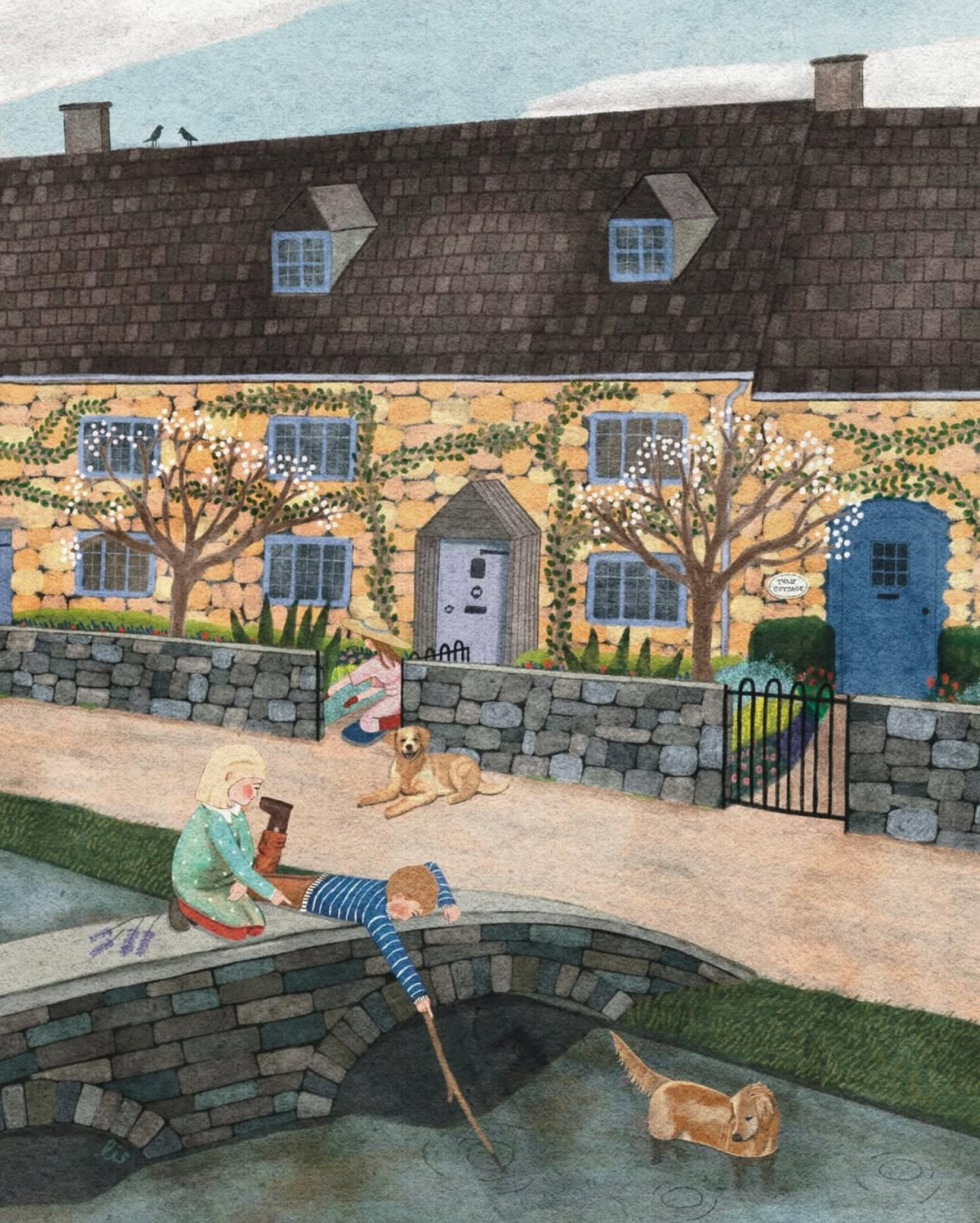 Riverside Cottage by Elisabeth Dorrian