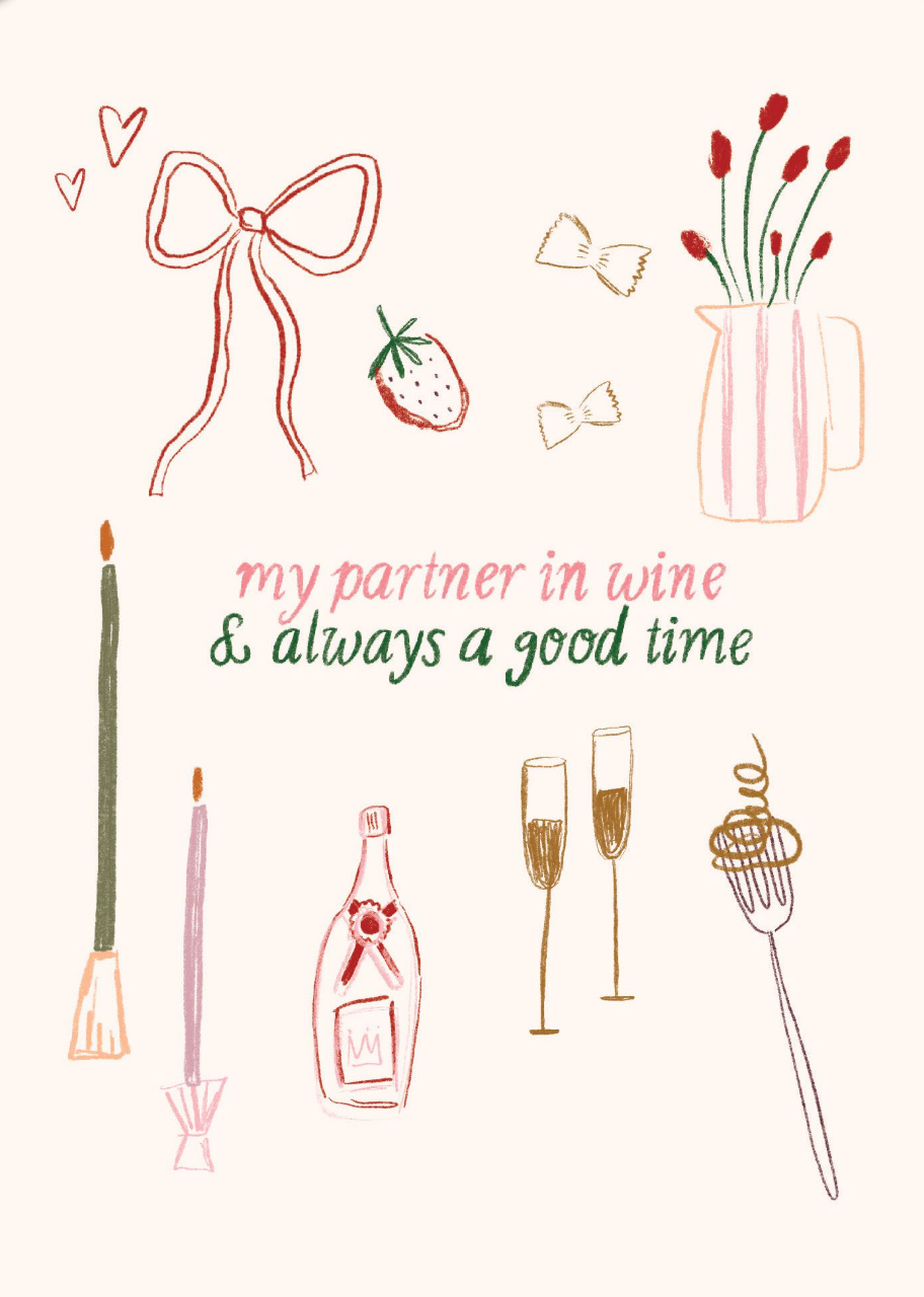 My Partner in Wine & Always a Good Time by Duchess Plum