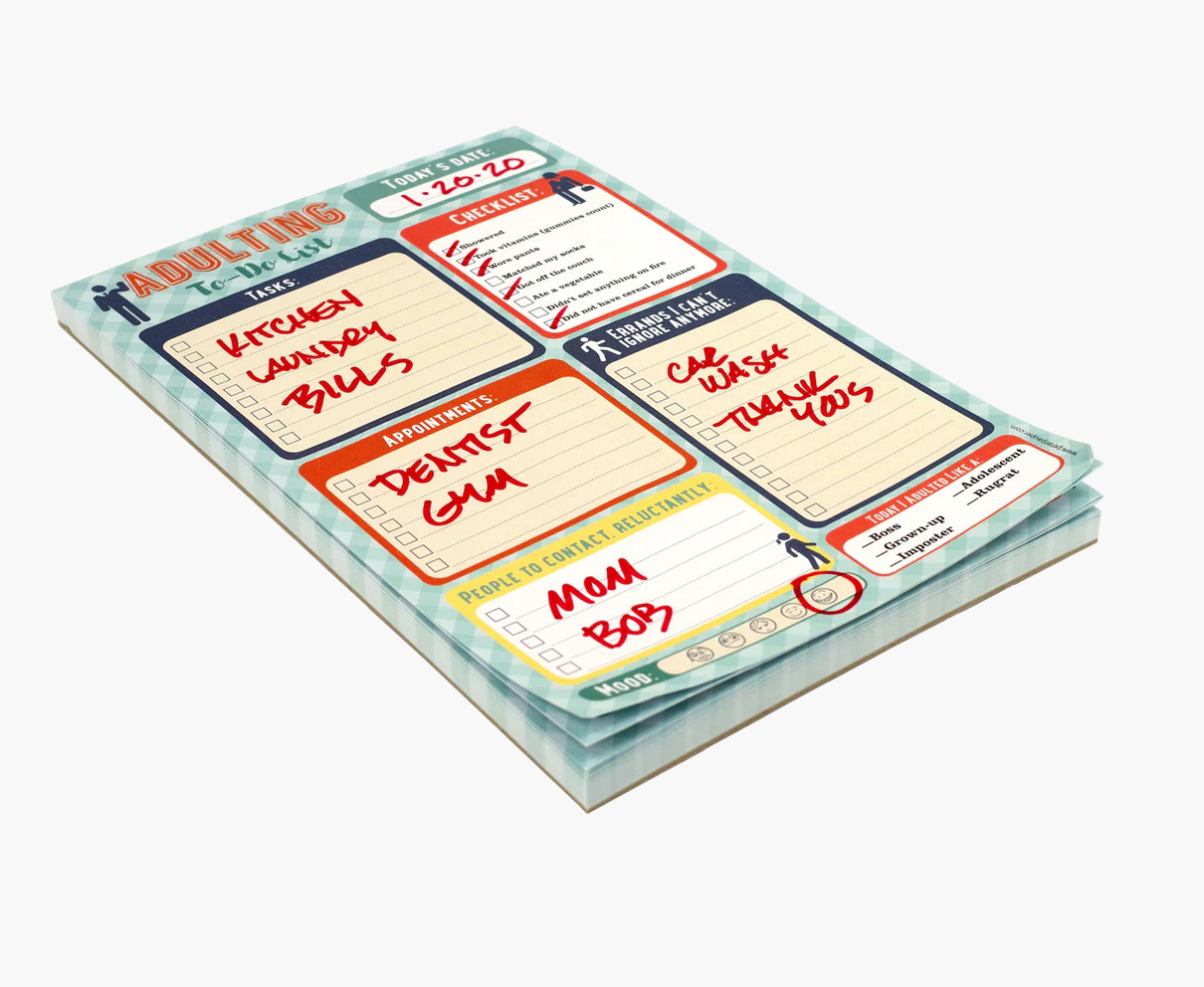 Adulting To Do List Note Pad
