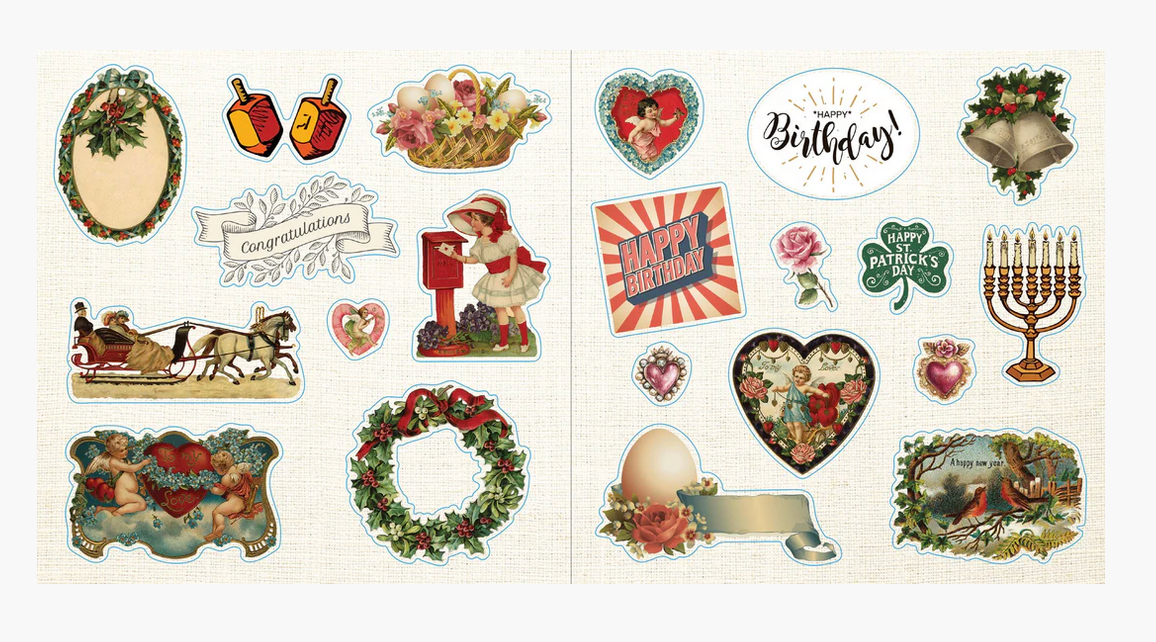 Loads Of Ephemera Sticker Book