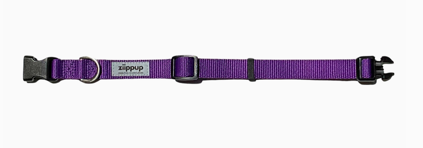 Purple Recycled Dog Collar
