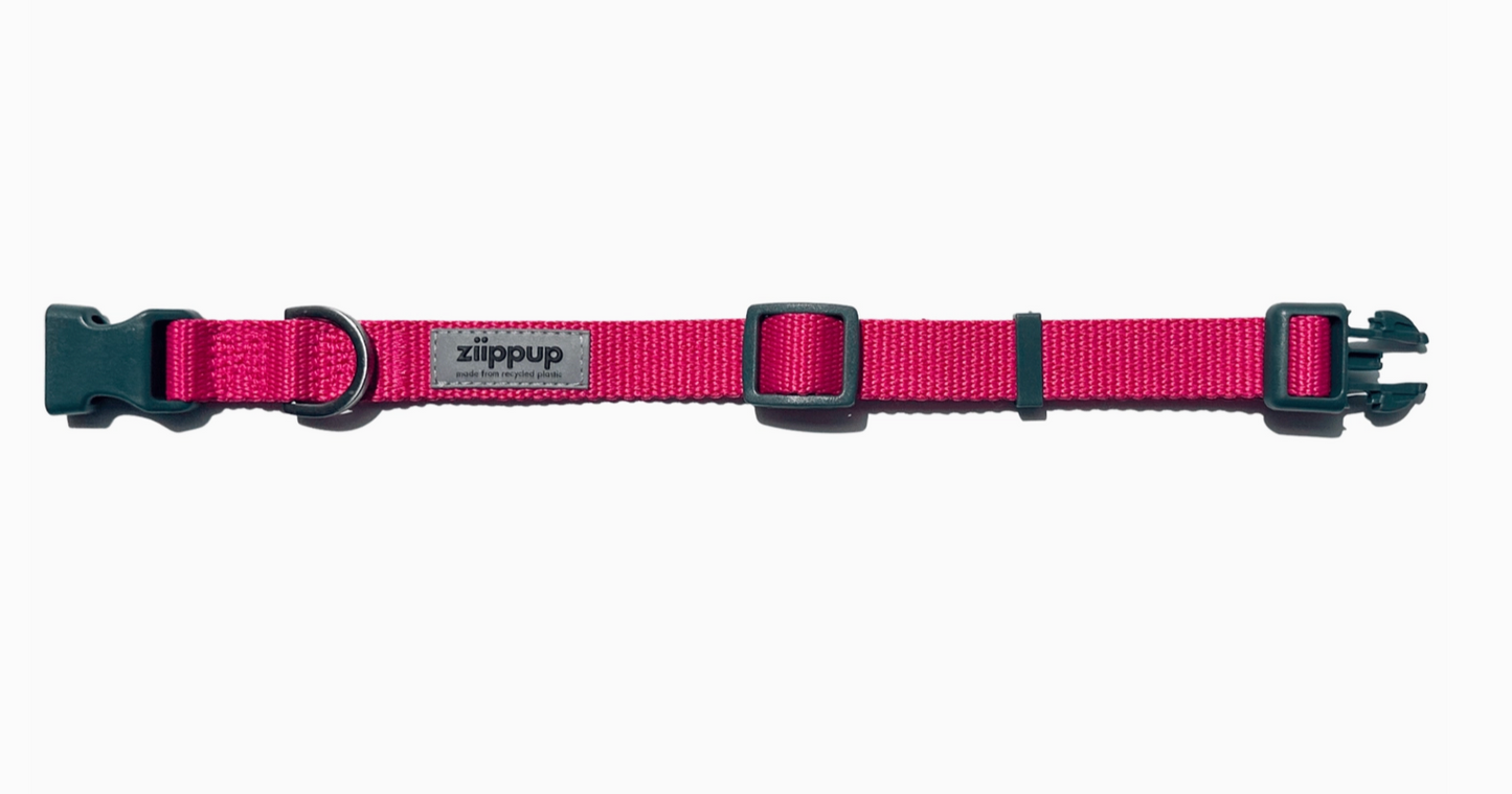 Pink Recycled Dog Collar