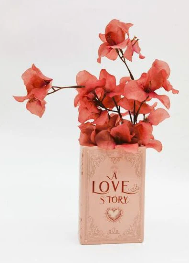 A Love Story Book Vase