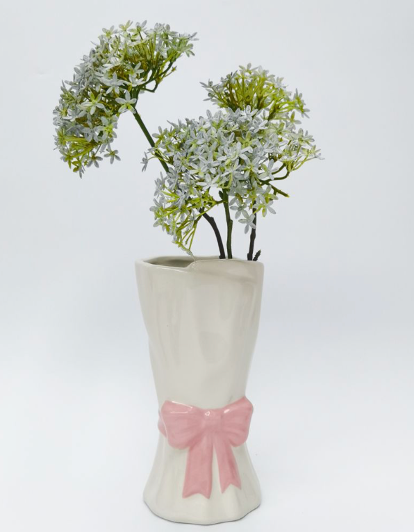 Bow Vase in Pink