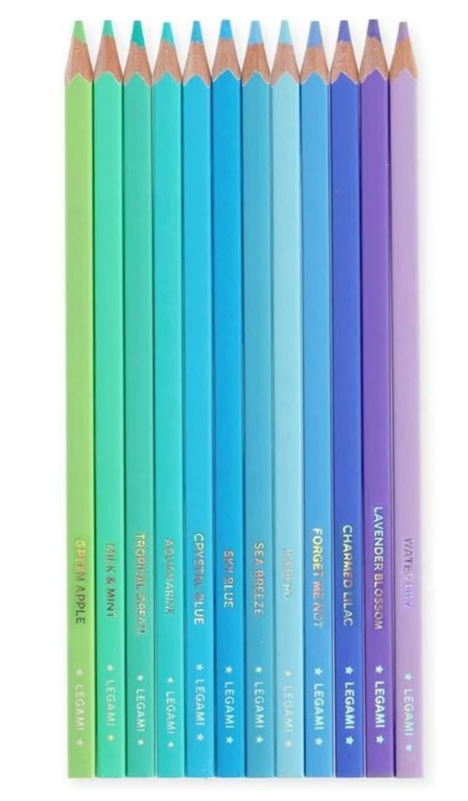 Legami Ocean Palette 12 Coloured Pencils