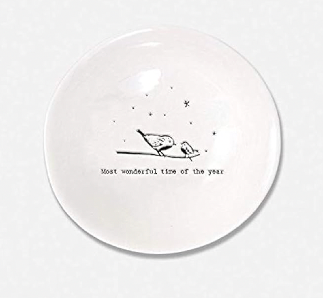Wobbly Porcelain Bowl - Most Wonderful Time Of The Year