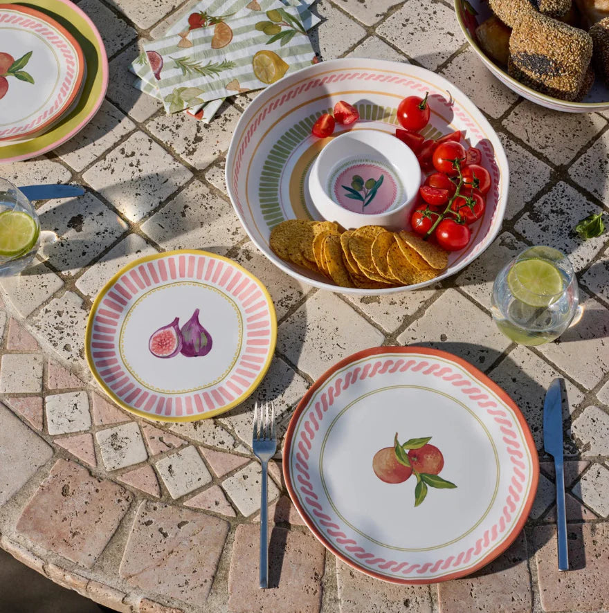 Fiesta Orange Melamine Plate Small