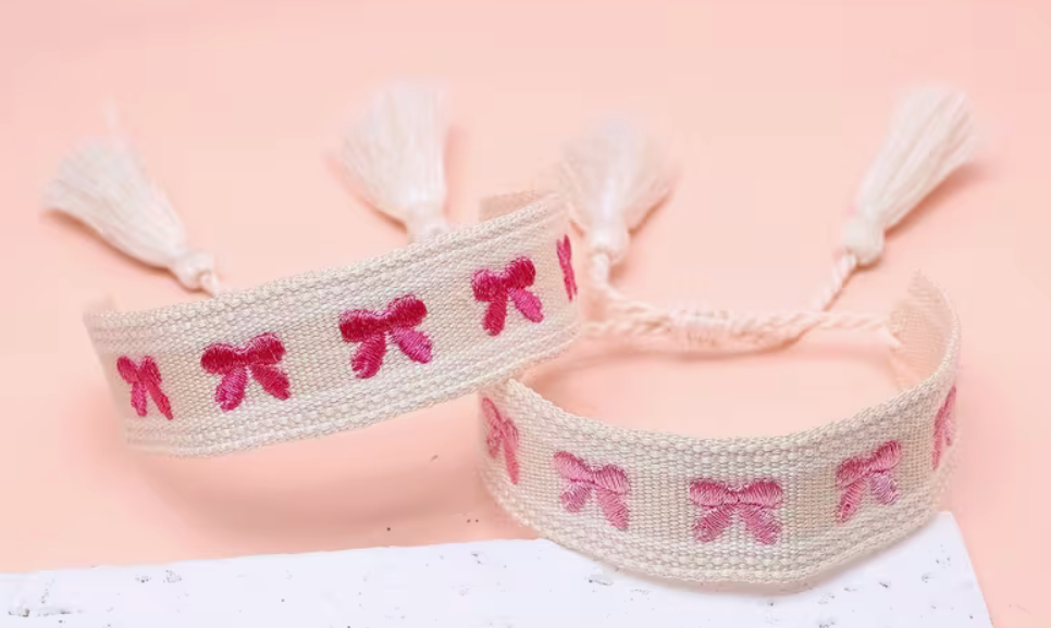Bows Embroided Bracelet