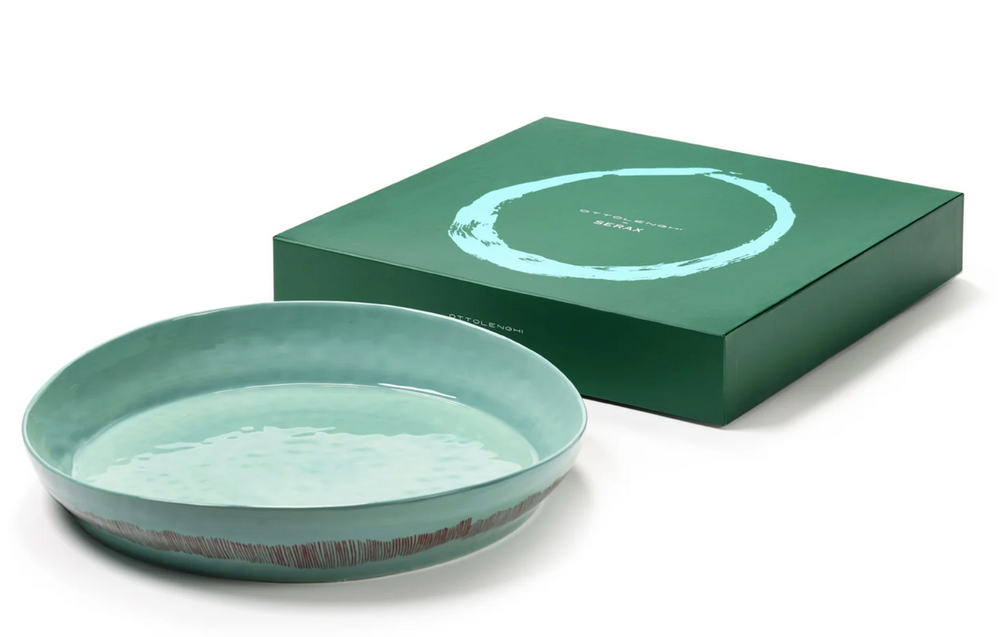 Ottolenghi Serving Bowl Azure with Red Stripes