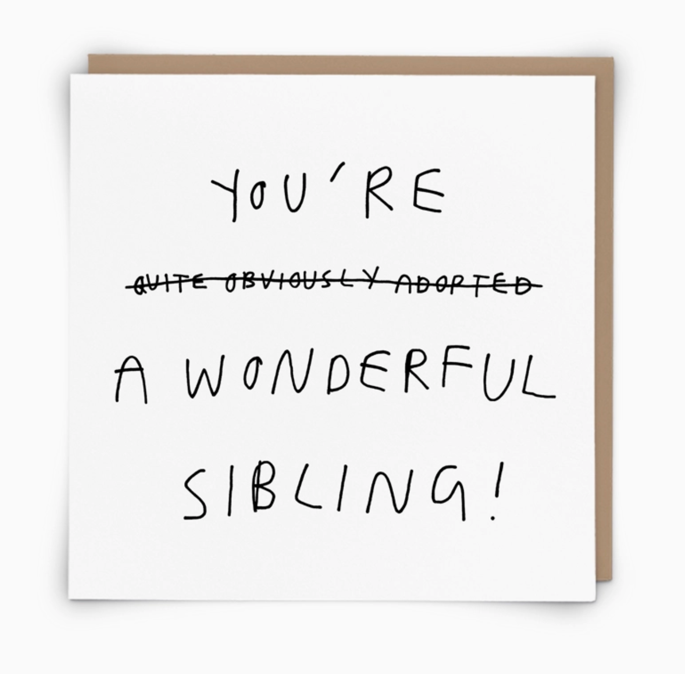 Obviously Adopted Greeting Card