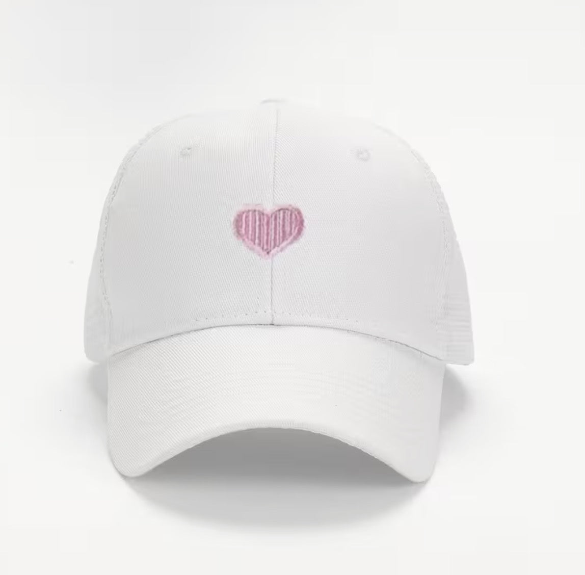 Love Heart Trucker Cap White
