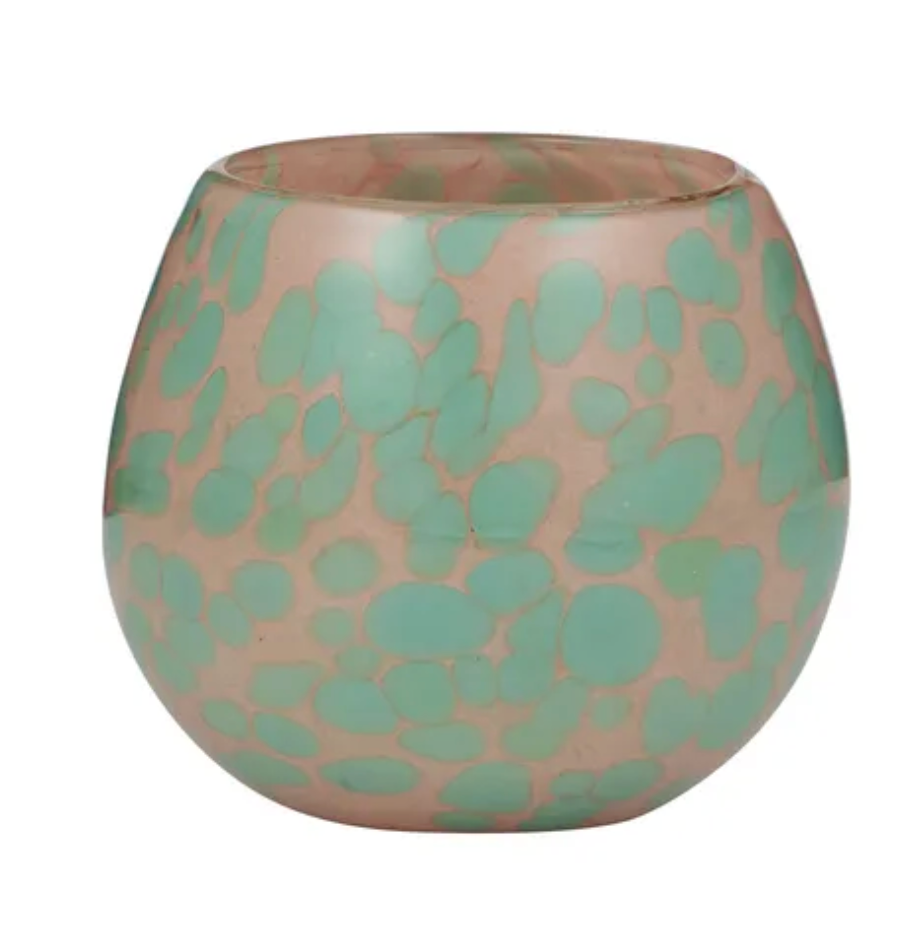 Myoma Glass Candle Pink/Blue