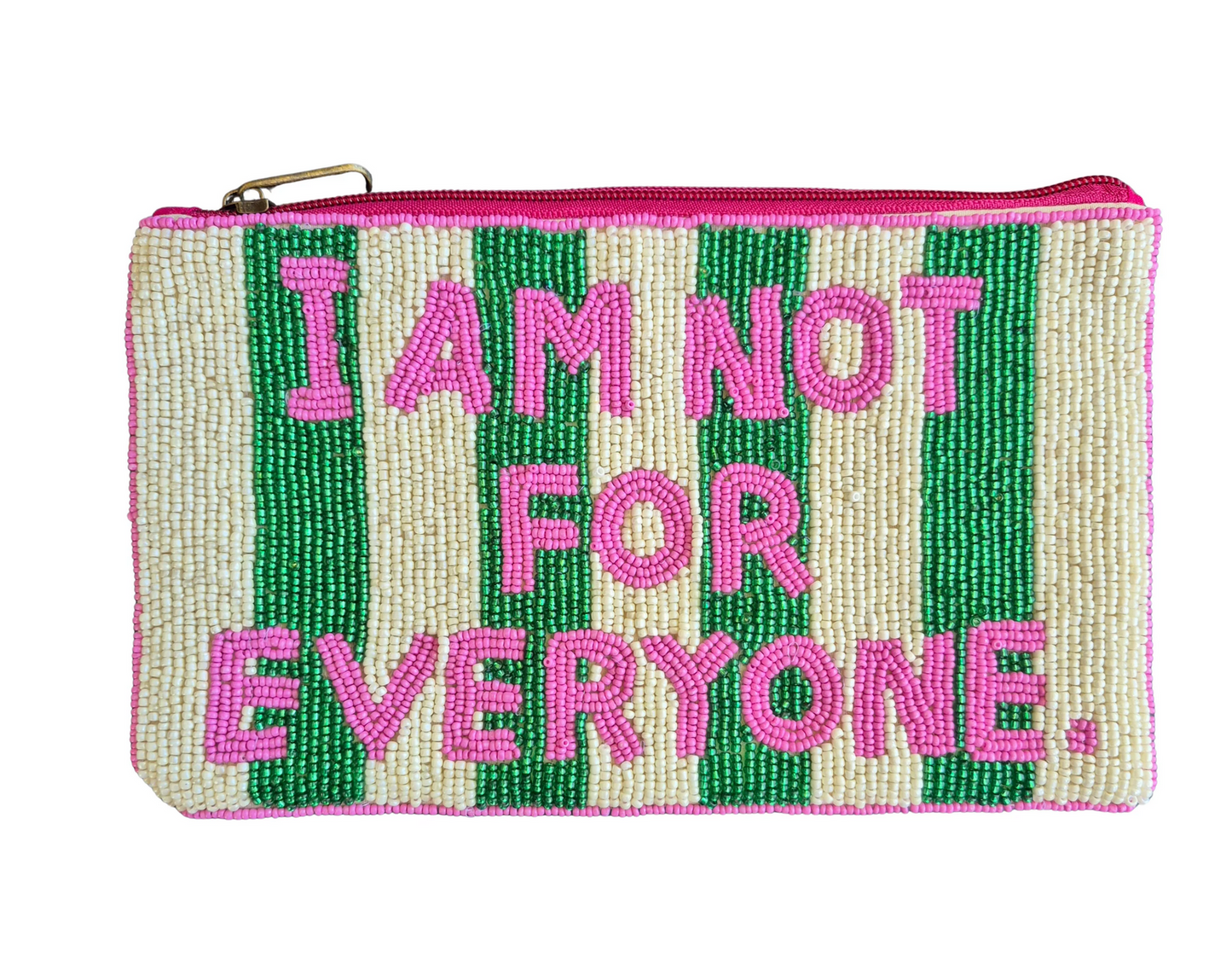 I Am Not For Everyone Beaded Pouch