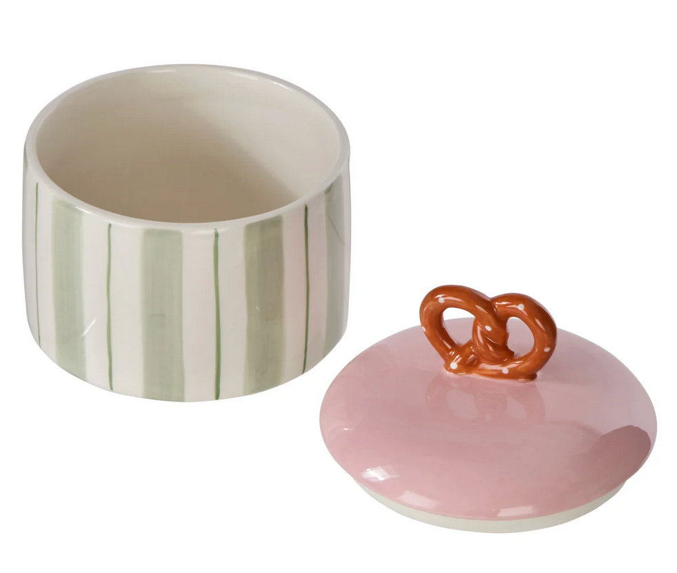 Pierre Pretzel Stripe Cannister