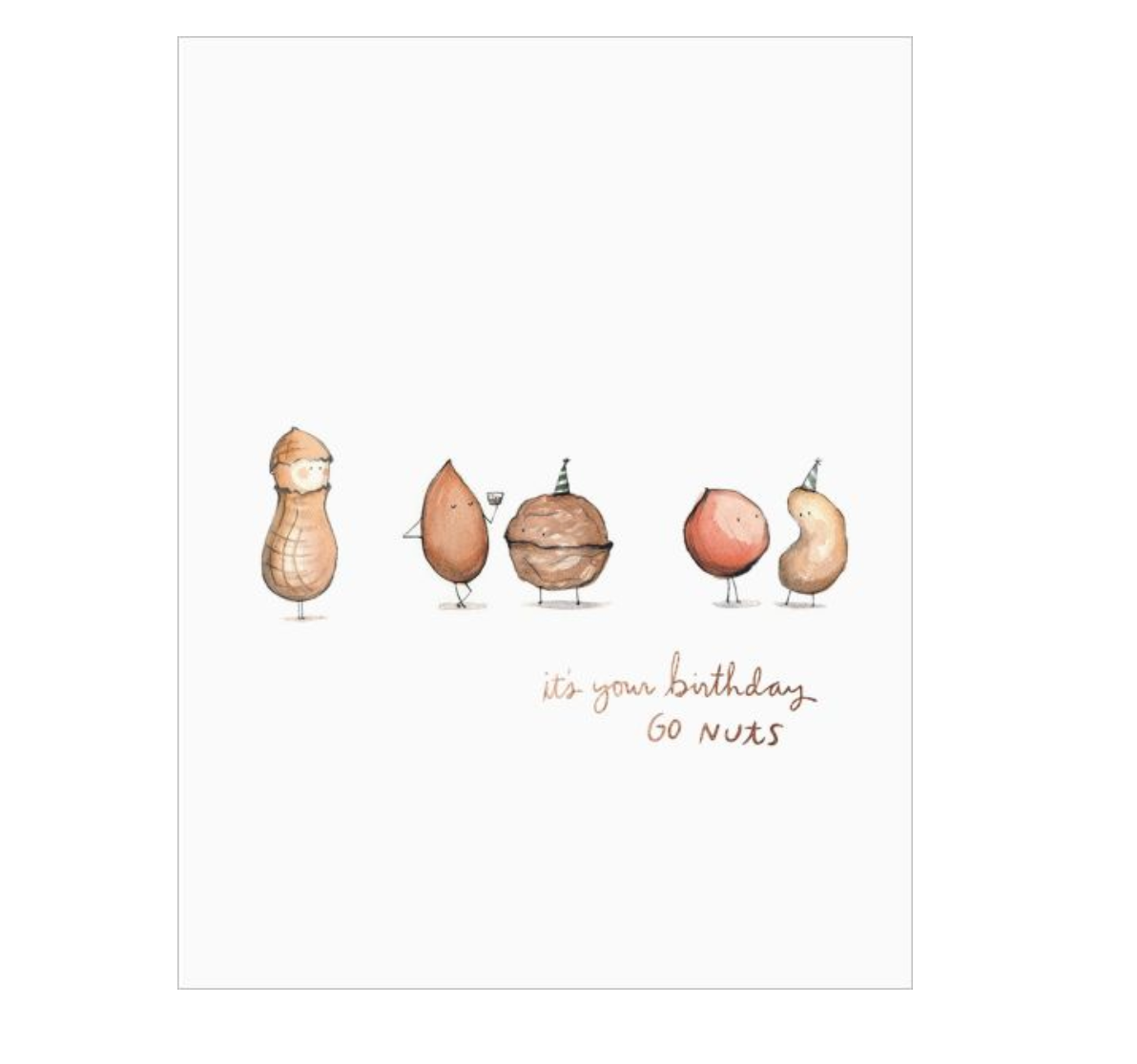 Go Nuts Birthday - Greeting Card