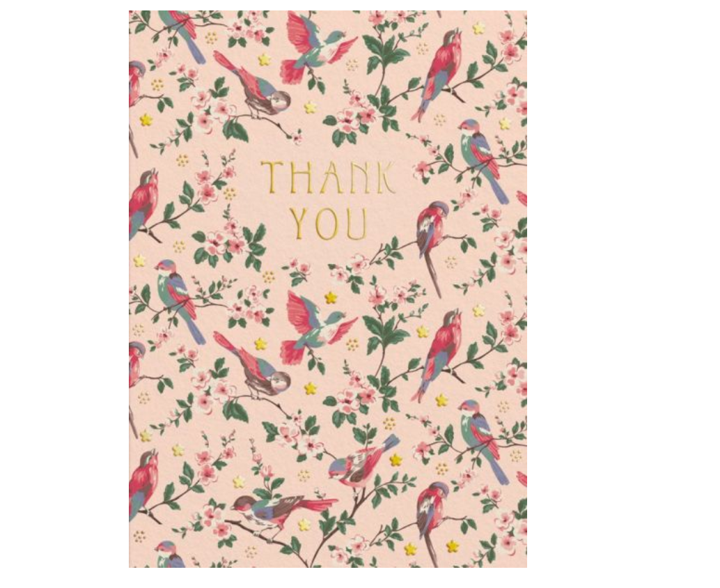 Thank You Garden Birds - Greeting Card