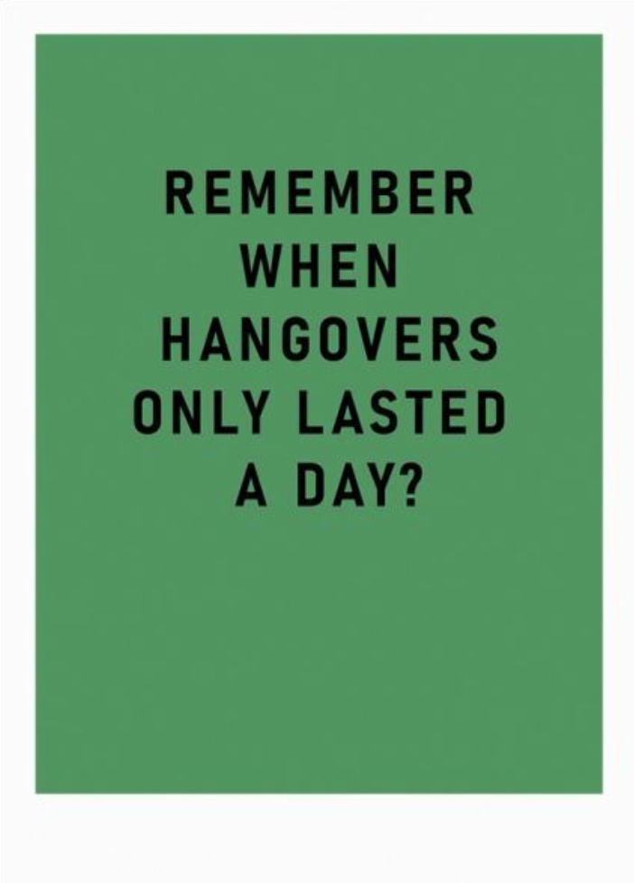Remember When Hangovers