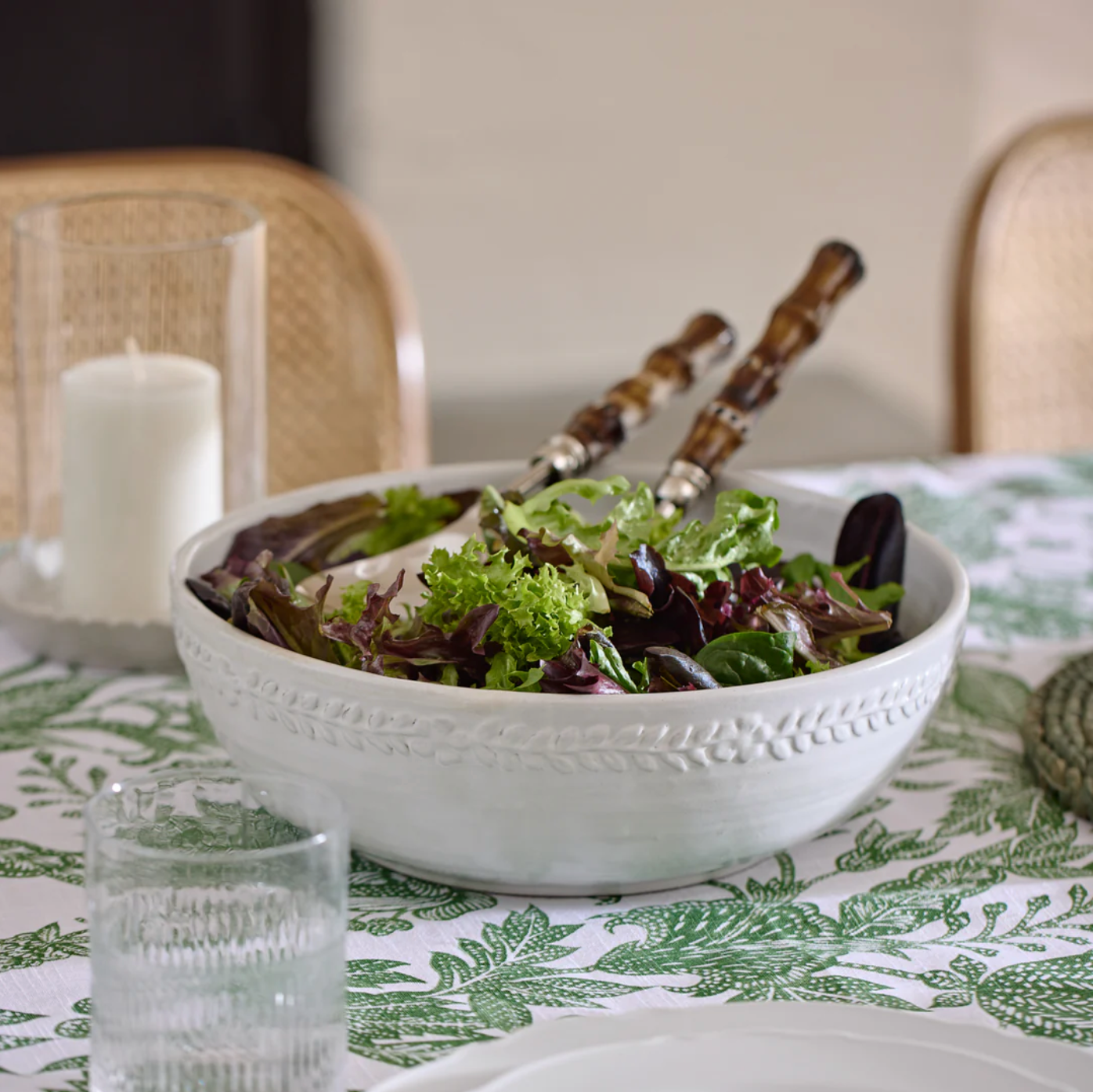 Provence Serving Bowl - White