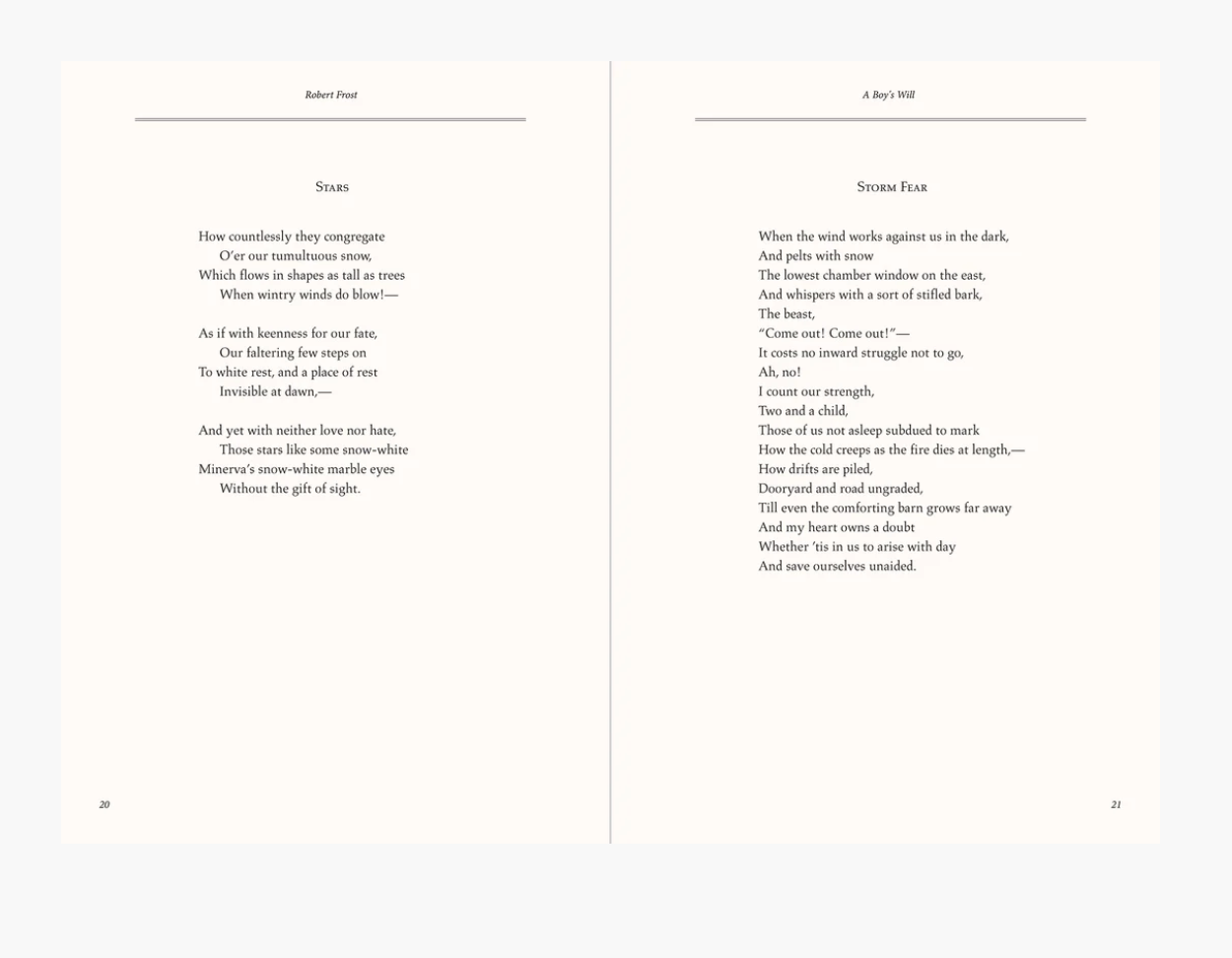 A collection Of Poems By Robert Frost
