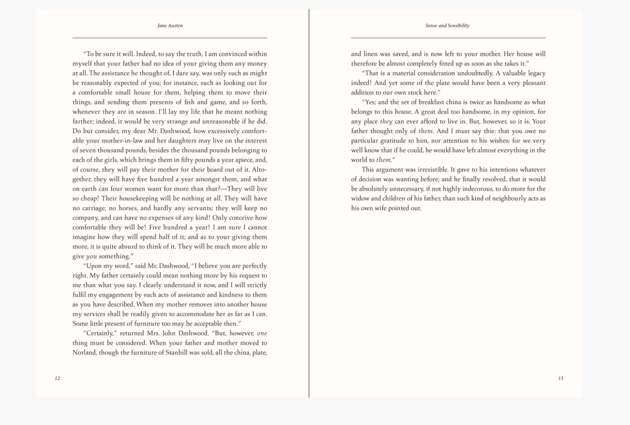 Sense And Sensibility By Jane Austen