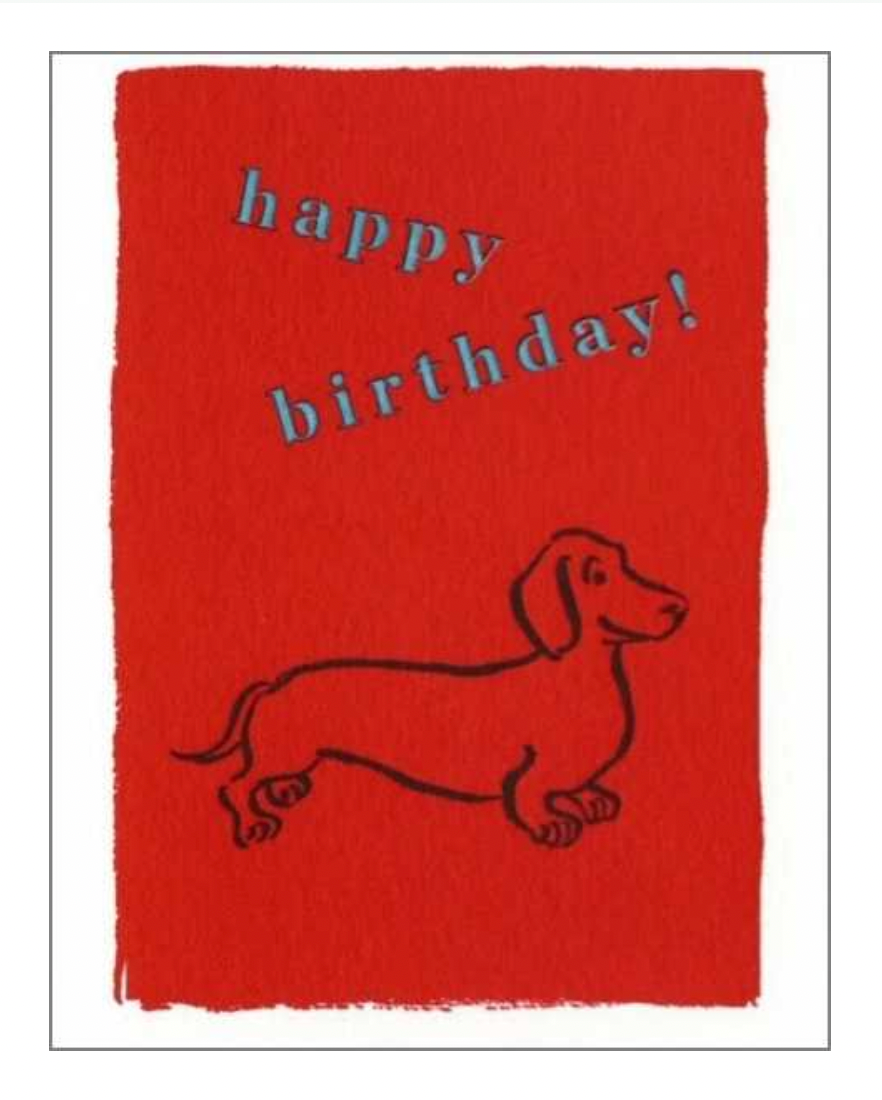 Happy Birthday Sausage Dog