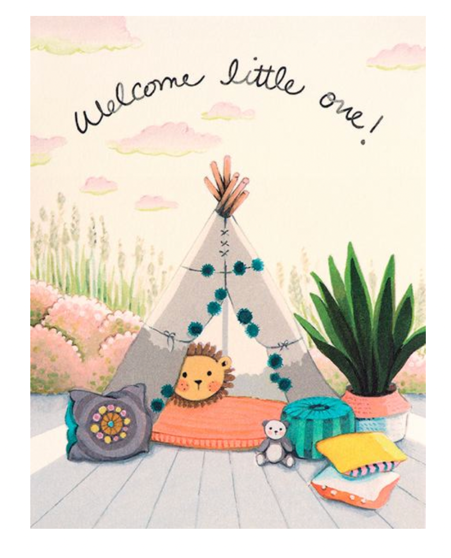 Welcome Little One Tee Pee