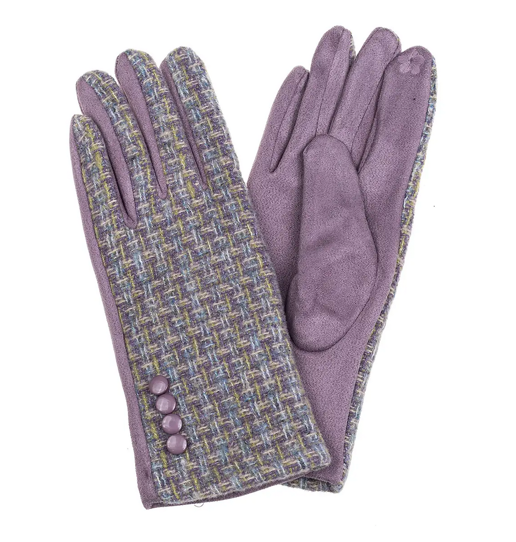 Woven Gloves Lilac